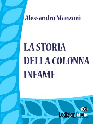 cover image of La storia della colonna infame